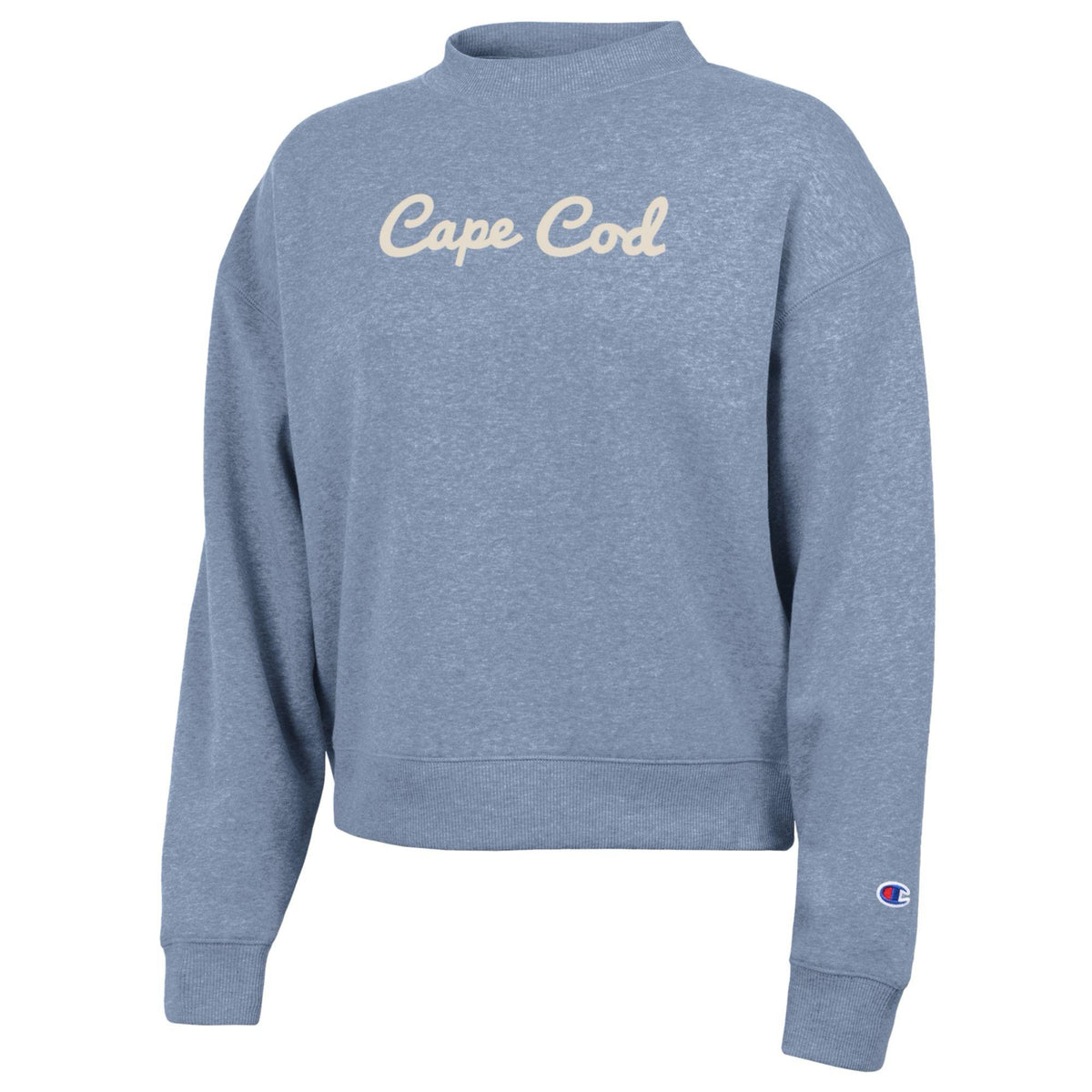 Ladies Cape Cod Embroidered Script Crew