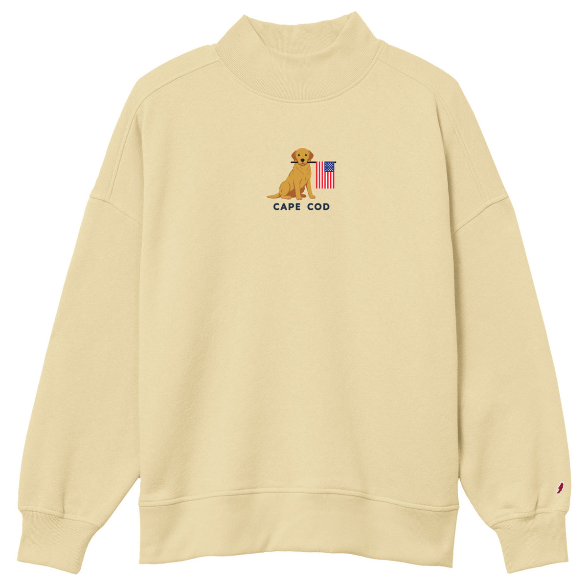 Dog Flag Mock Neck