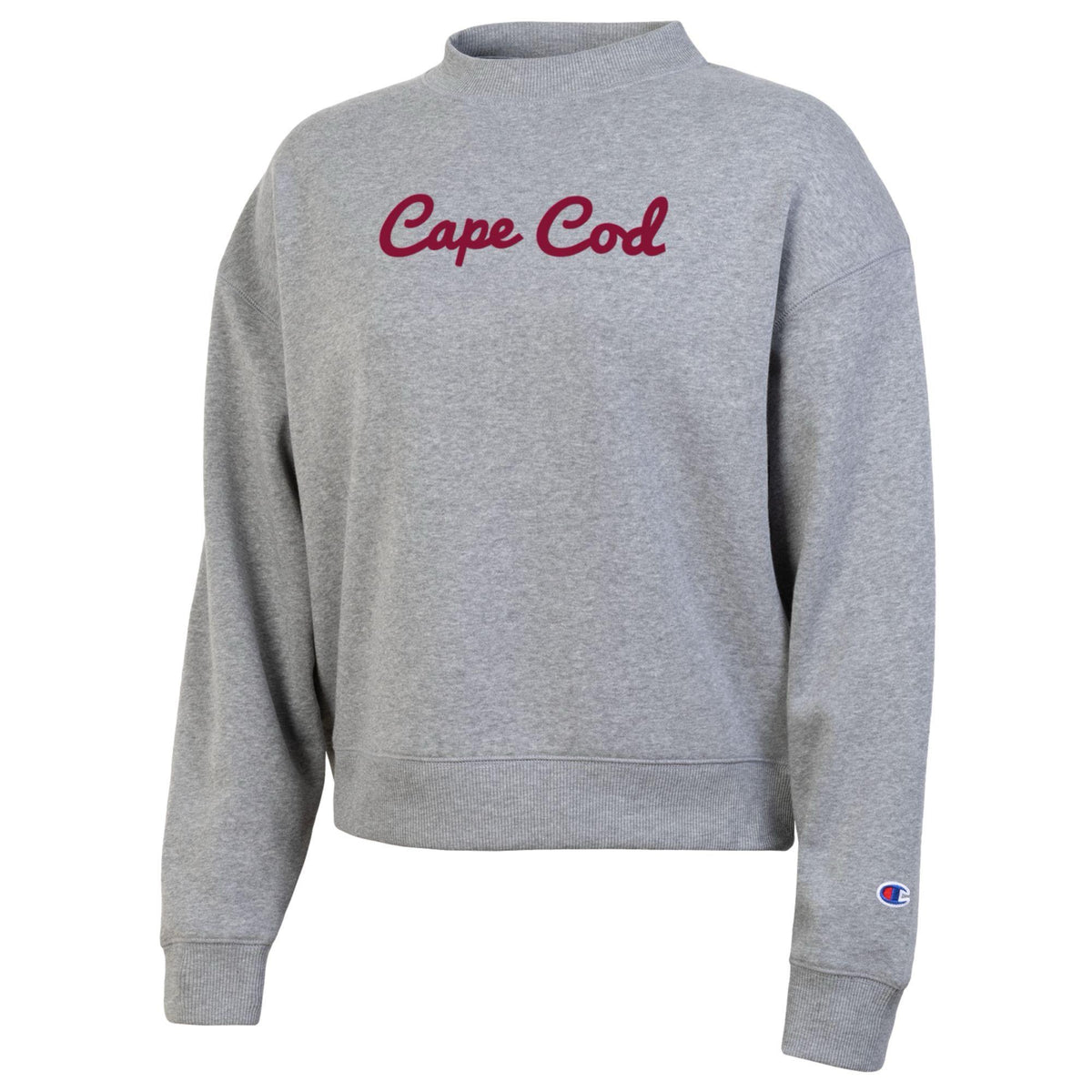 Ladies Cape Cod Embroidered Script Crew