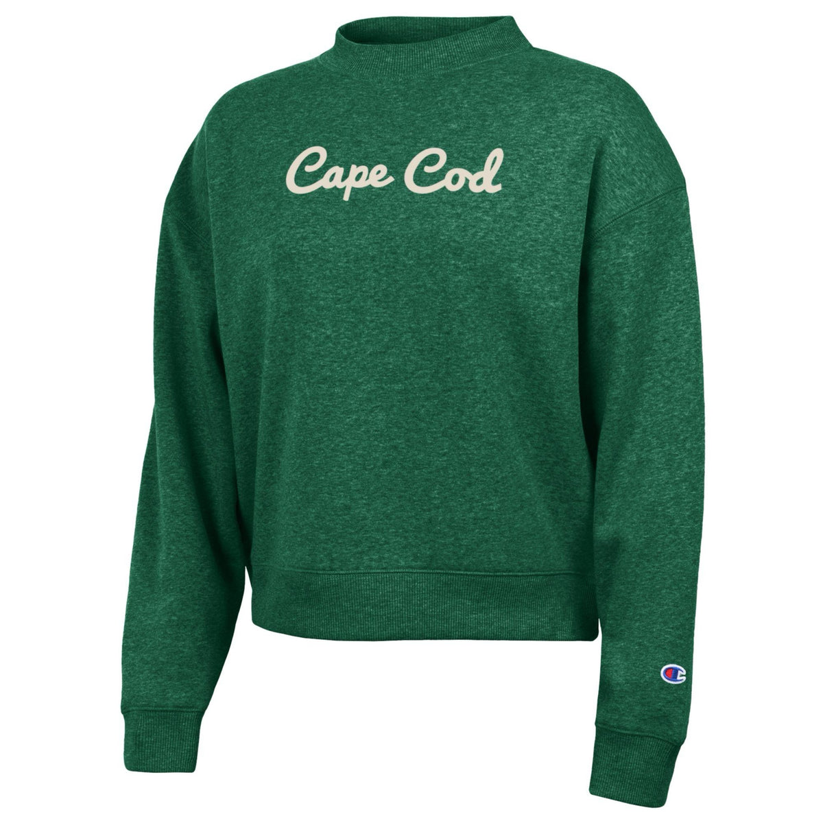 Ladies Cape Cod Embroidered Script Crew