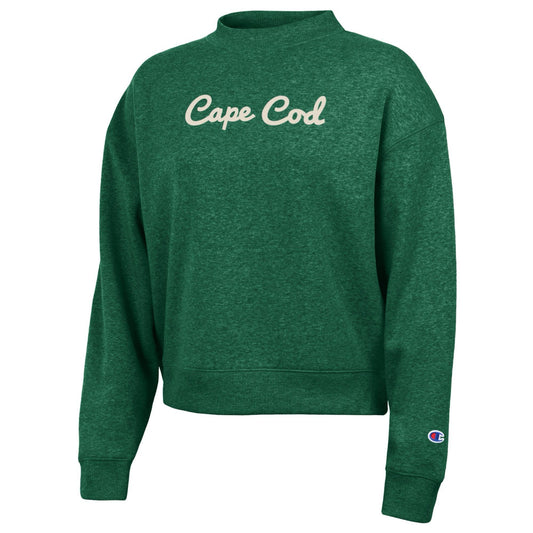 Ladies Cape Cod Embroidered Script Crew
