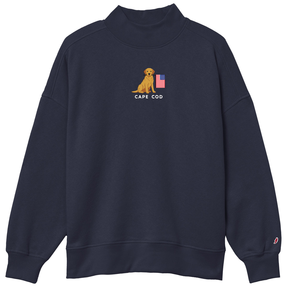 Dog Flag Mock Neck