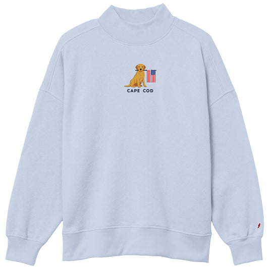 Dog Flag Mock Neck