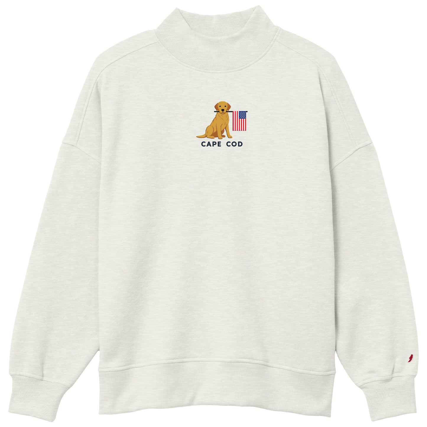 Dog Flag Mock Neck