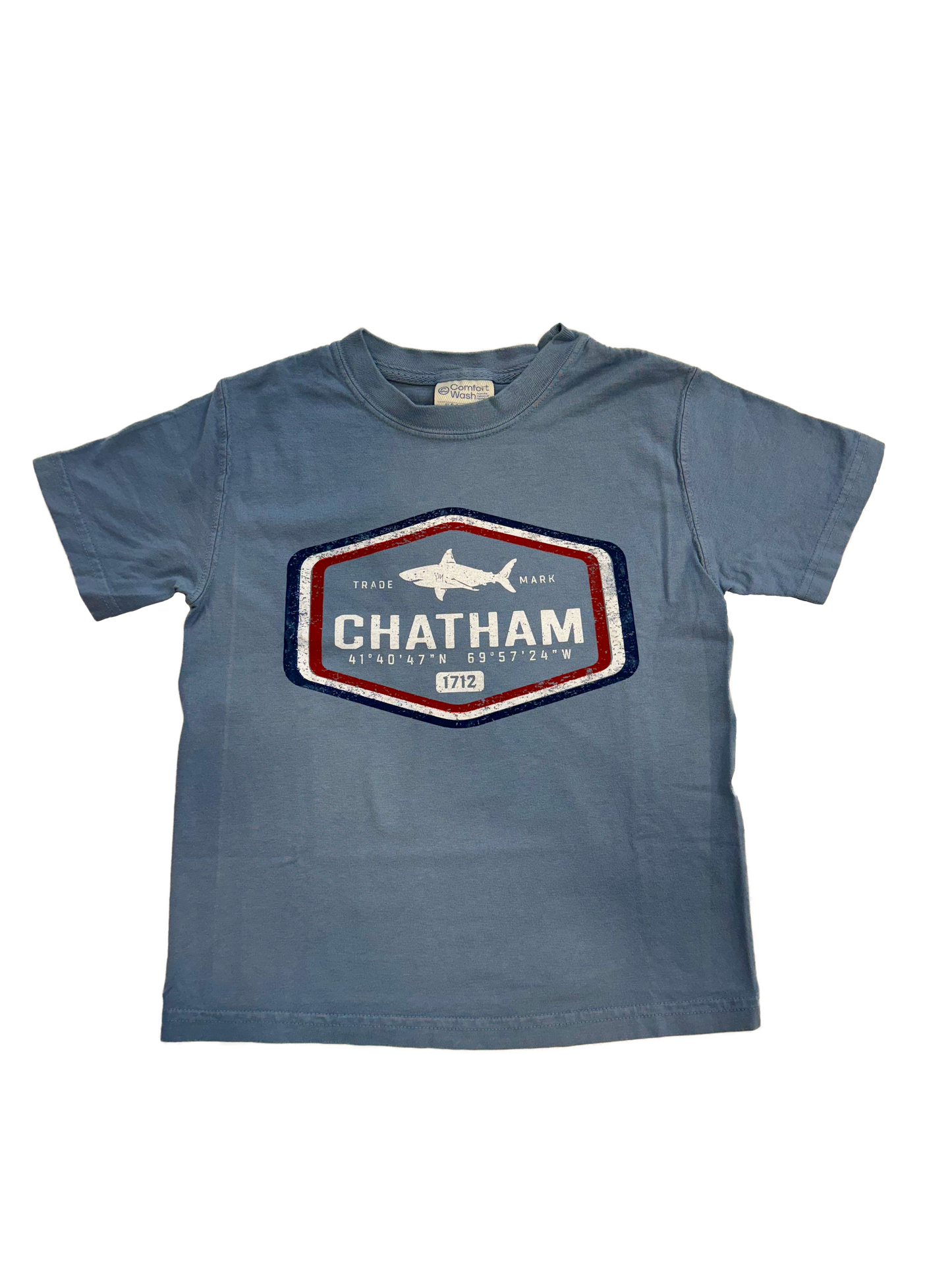 Youth Chatham Shark CB Label Red, White, and Blue